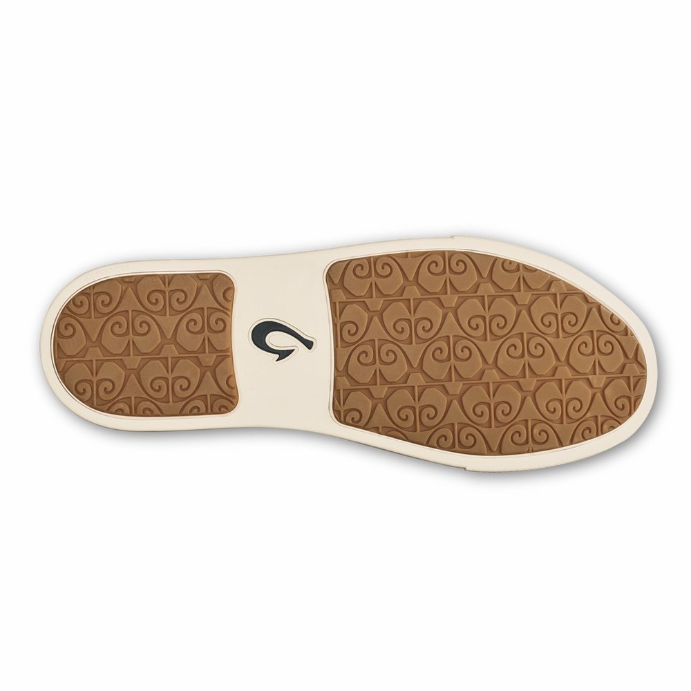 Beige OluKai Pīlahi Women's Sneakers | 72569-DMYU