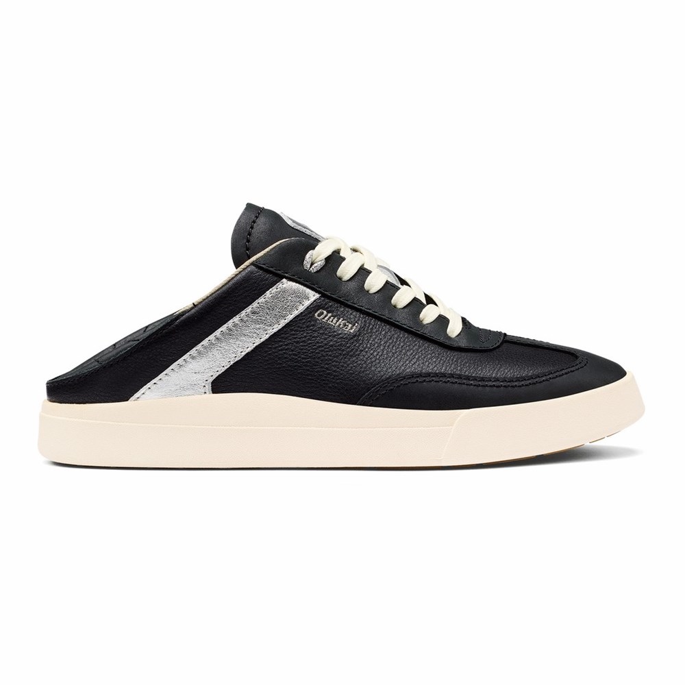 Black OluKai Hā’upu Women's Sneakers | 37208-DTSW