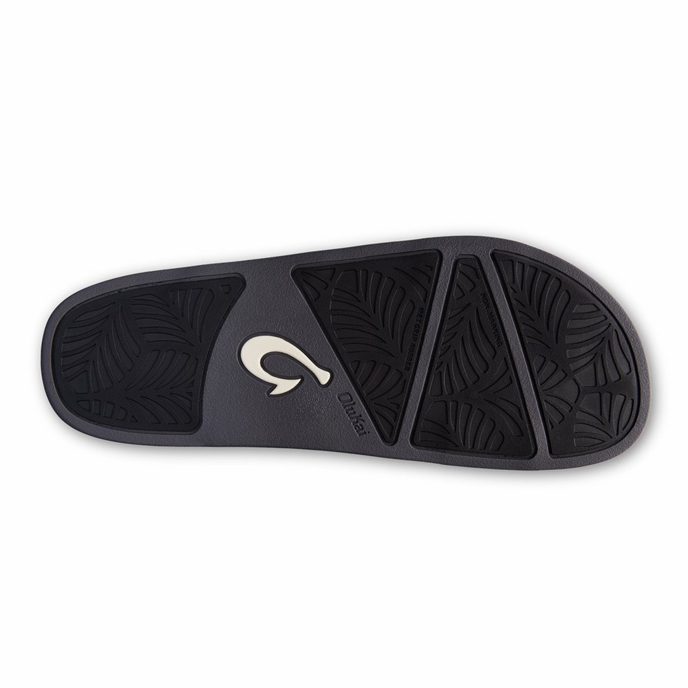 Black OluKai Hila Women's Sandals | 10832-YLMK