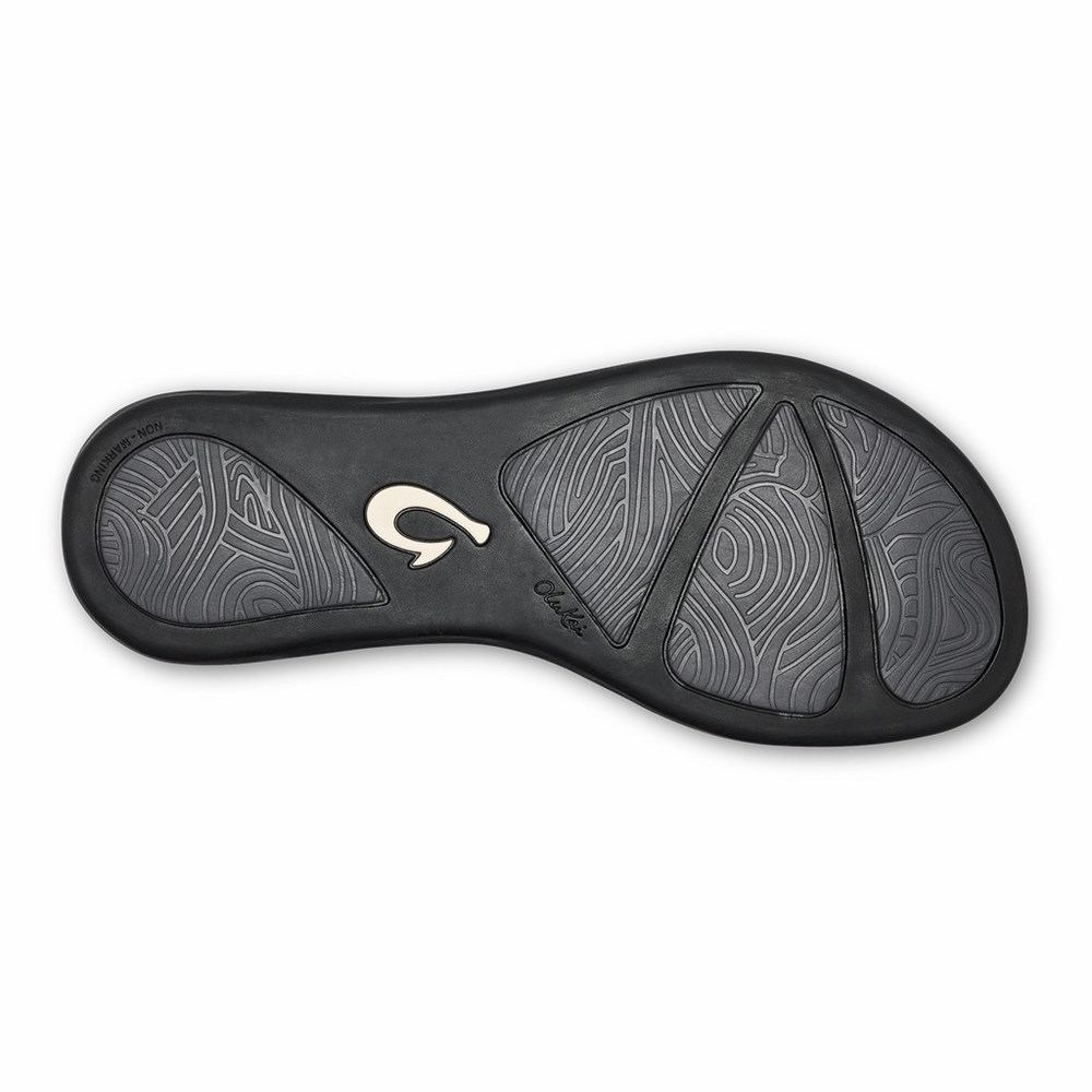 Black OluKai Honu Women's Sandals | 89743-QPCB