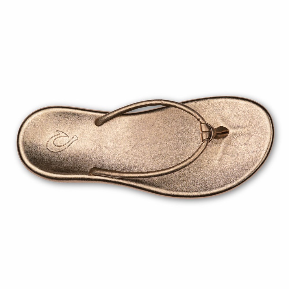 Black OluKai Huawai Women's Sandals | 23049-FUZH