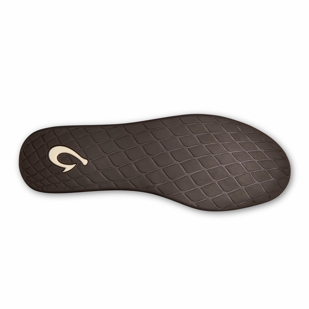 Black OluKai Ku‘una Women's Slippers | 20816-UNHW