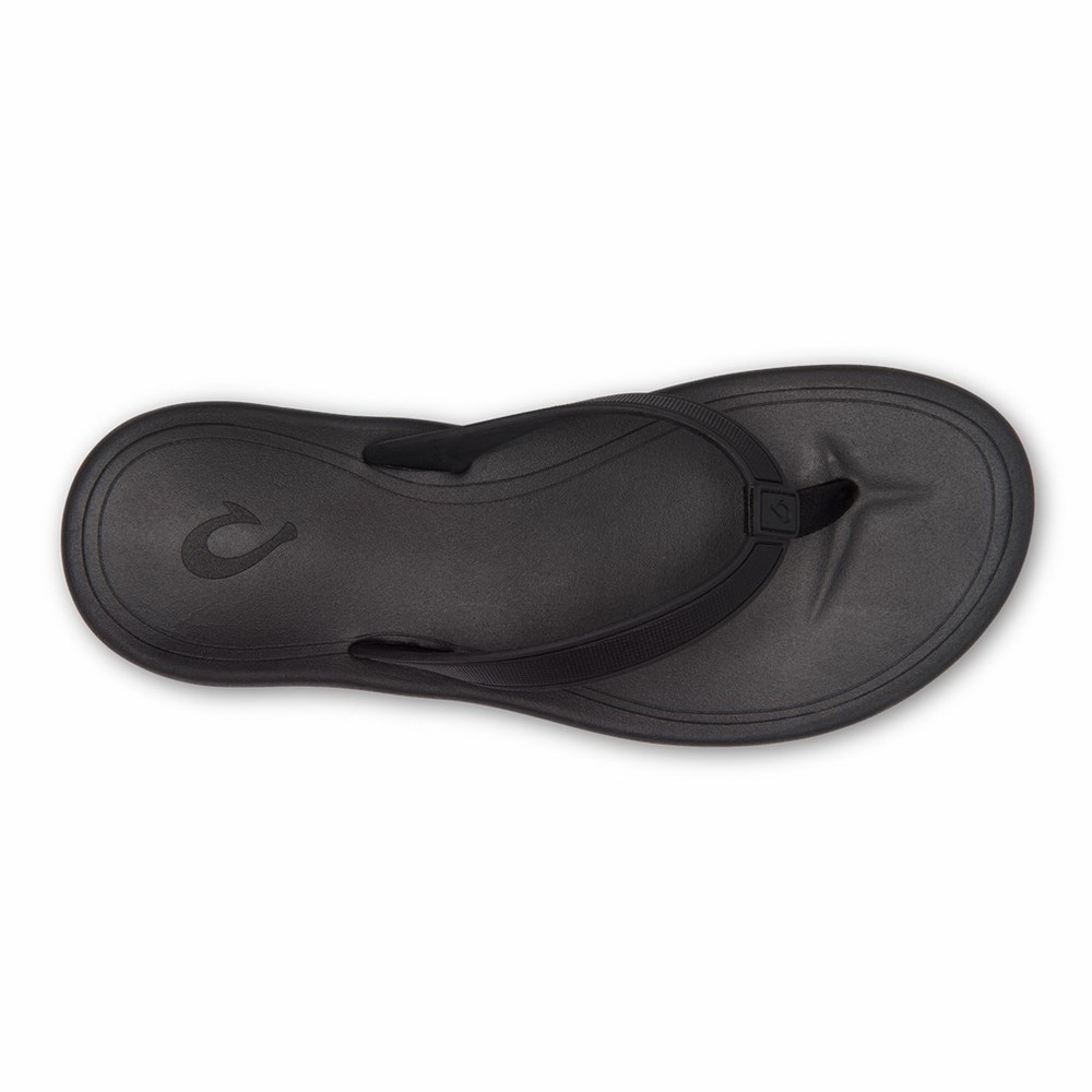 Black OluKai Kāpehe Women's Sandals | 20834-LYAE