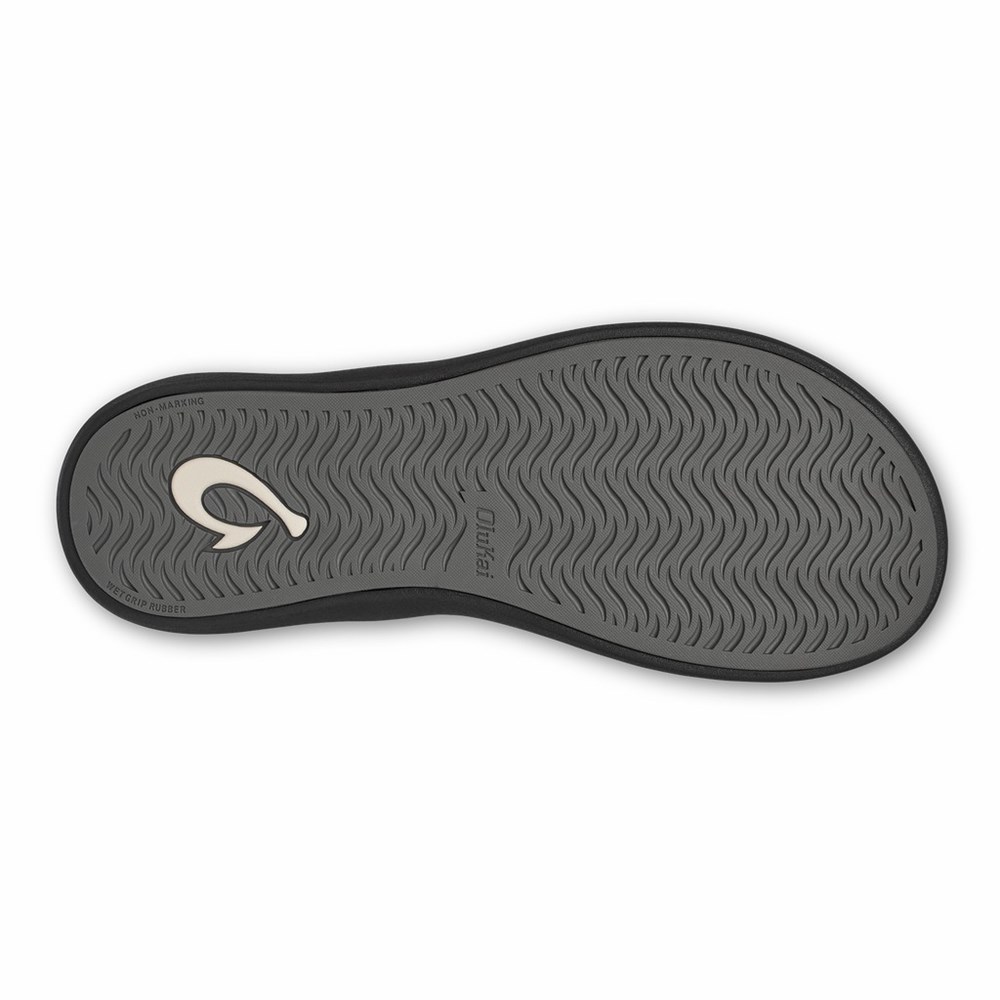 Black OluKai Kāpehe Women's Sandals | 20834-LYAE