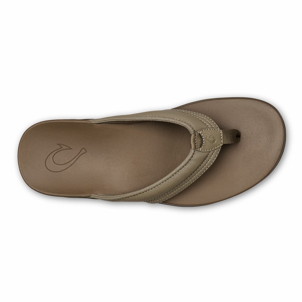 Black OluKai Maha Men's Sandals | 30817-QYPO