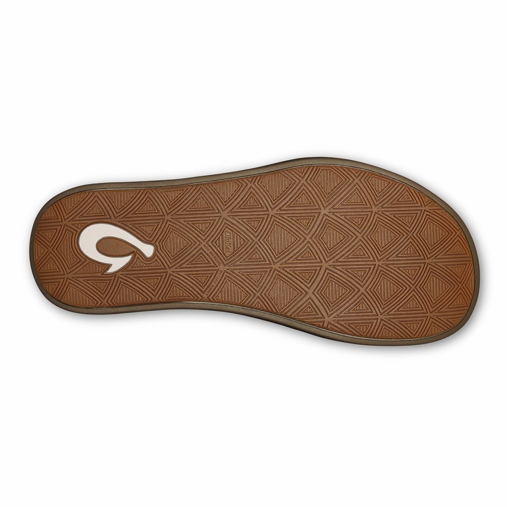 Black OluKai Maha Men's Sandals | 30817-QYPO