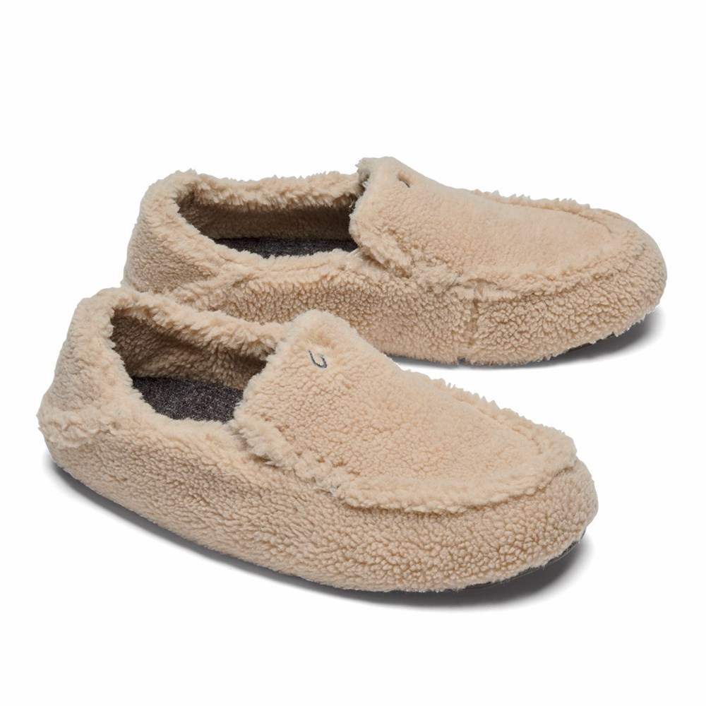 Black OluKai Nohea Heu Slipper Women's Slippers | 45971-KIRM