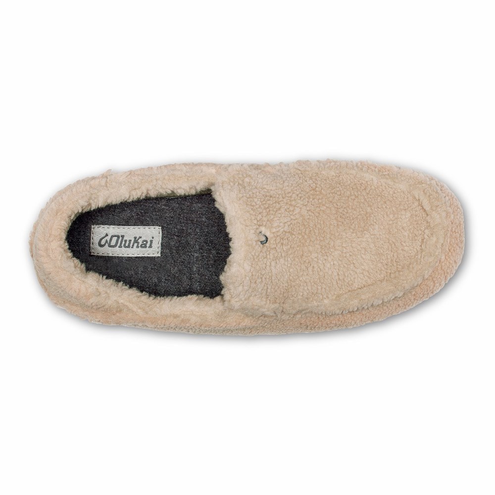 Black OluKai Nohea Heu Slipper Women's Slippers | 45971-KIRM