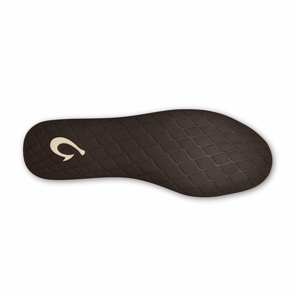 Black OluKai Nohea Heu Slipper Women's Slippers | 45971-KIRM