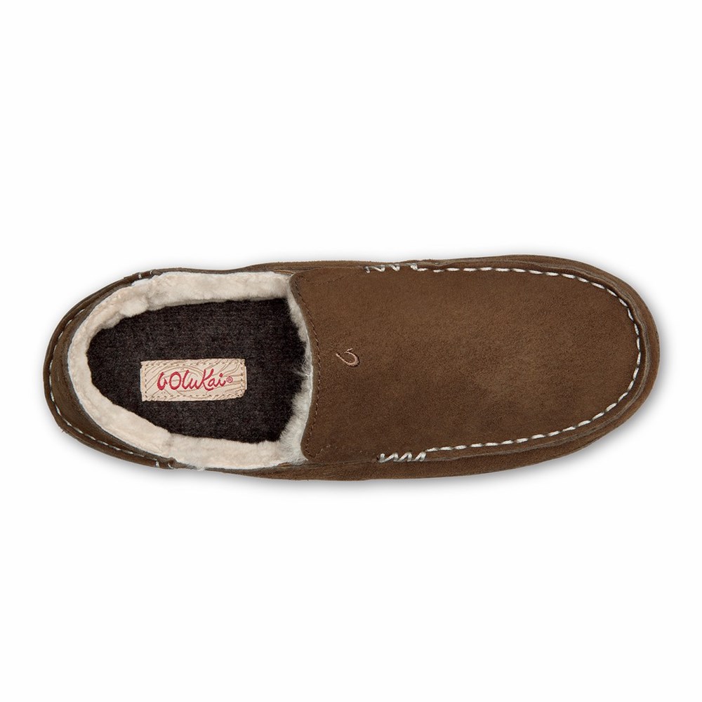 Black OluKai Nohea Slipper Women's Slippers | 39751-MYBW