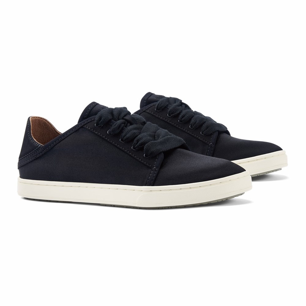 Black OluKai Pehuea Lī Lānui Women's Sneakers | 20875-EVRH