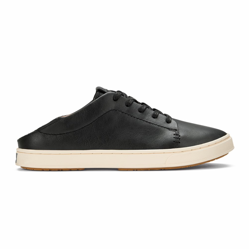 Black OluKai Pehuea Lī ‘Ili Women's Sneakers | 84120-XICL