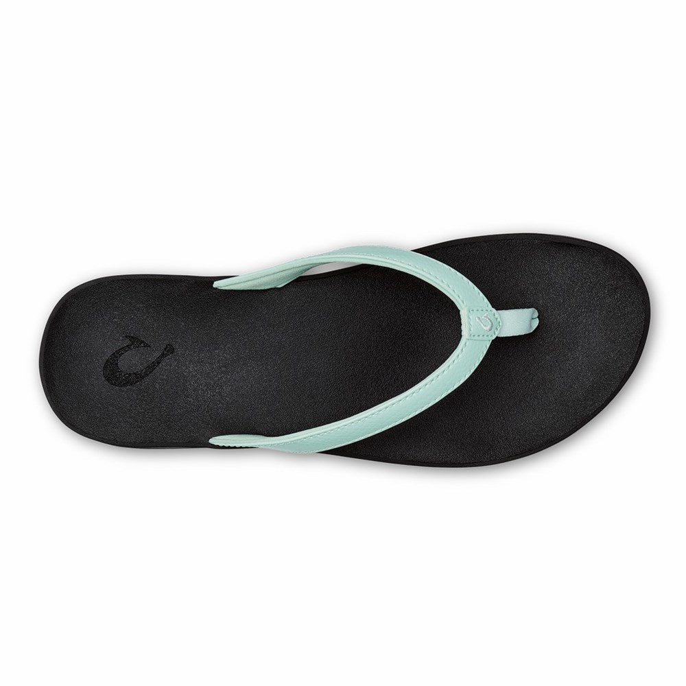 Black OluKai Puawe Women's Sandals | 64907-UCLR