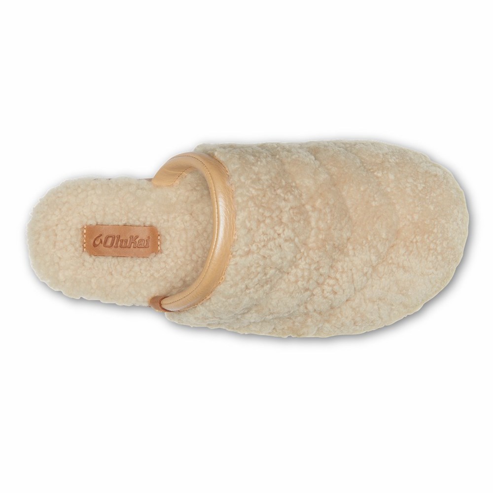 Black OluKai Pūpū Mua Women's Slippers | 08196-GTBW