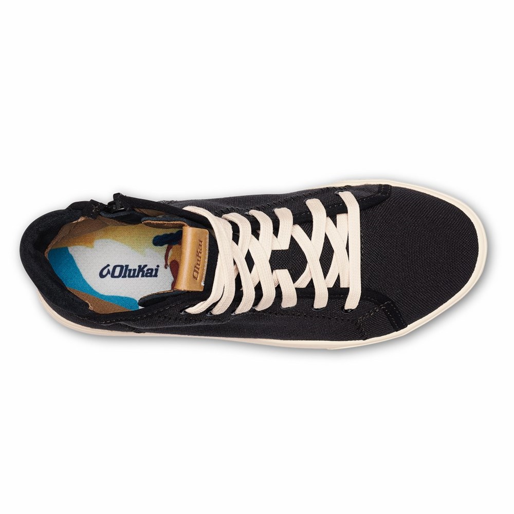 Black OluKai Pīlahi Women's Sneakers | 23670-AHFC