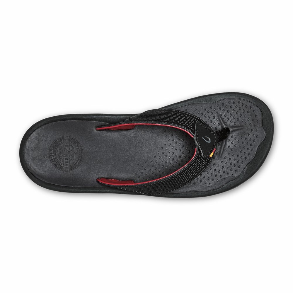 Black OluKai ‘Imaka Women's Sandals | 94530-ZRVD