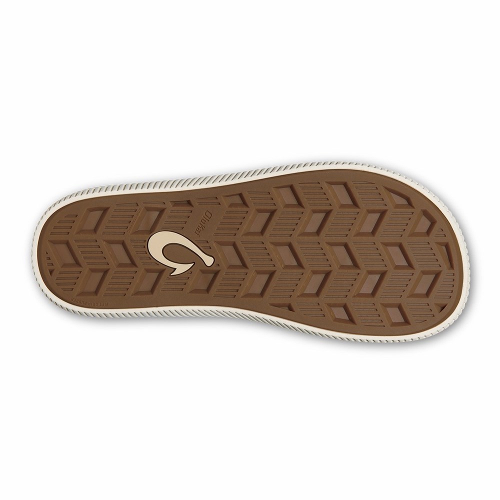 Blue / Grey OluKai Ulele Men's Sandals | 95603-IUEQ