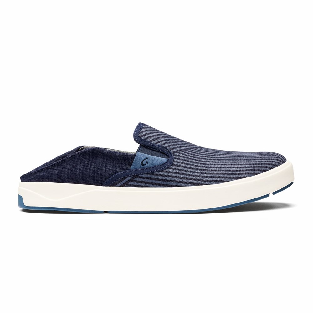 Blue / Indigo OluKai Lae‘ahi Lole Men's Sneakers | 50138-MULN