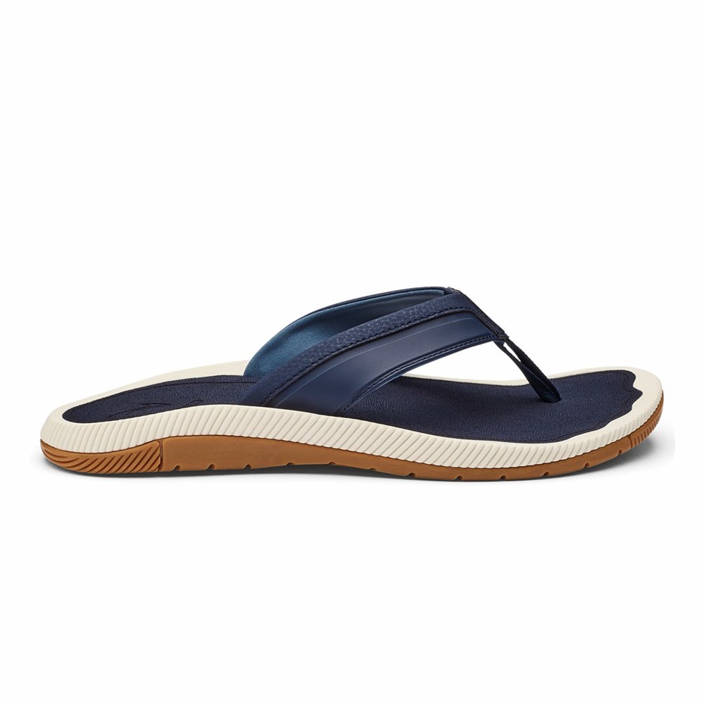 Blue OluKai Kūkulu Men\'s Sandals | 87593-EAPV