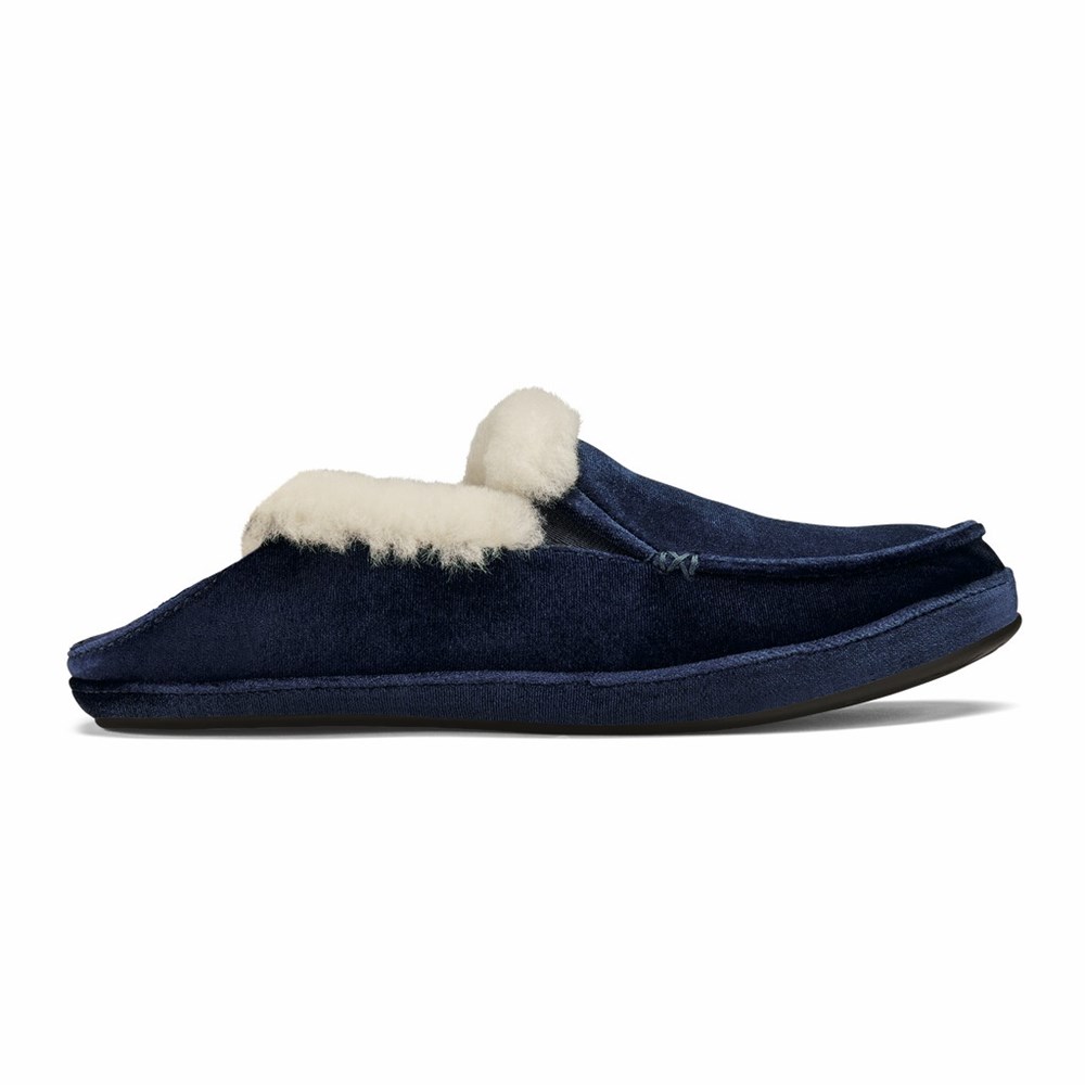 Blue OluKai Ku‘una Lānui Women's Slippers | 84621-FHPU