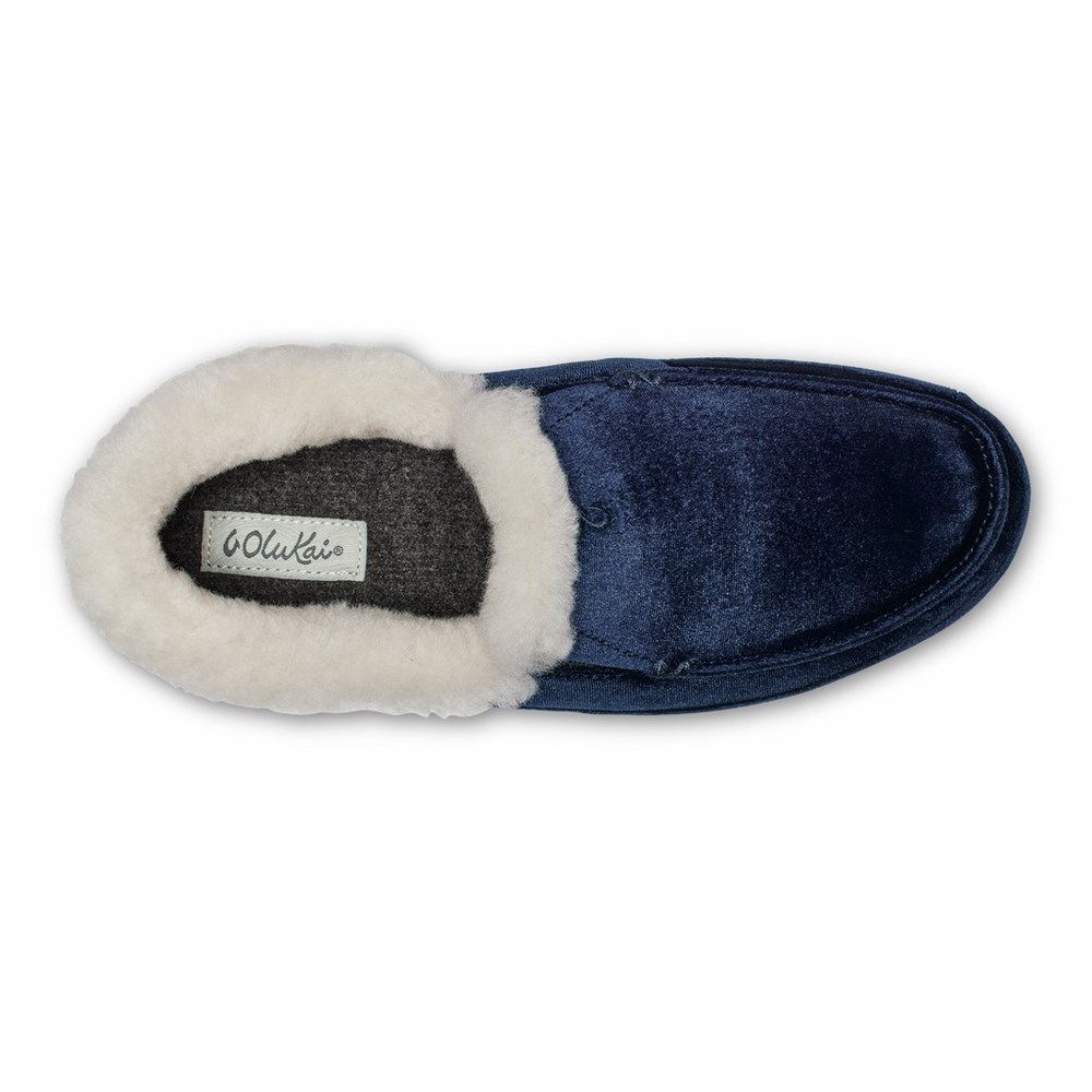 Blue OluKai Ku‘una Lānui Women's Slippers | 84621-FHPU