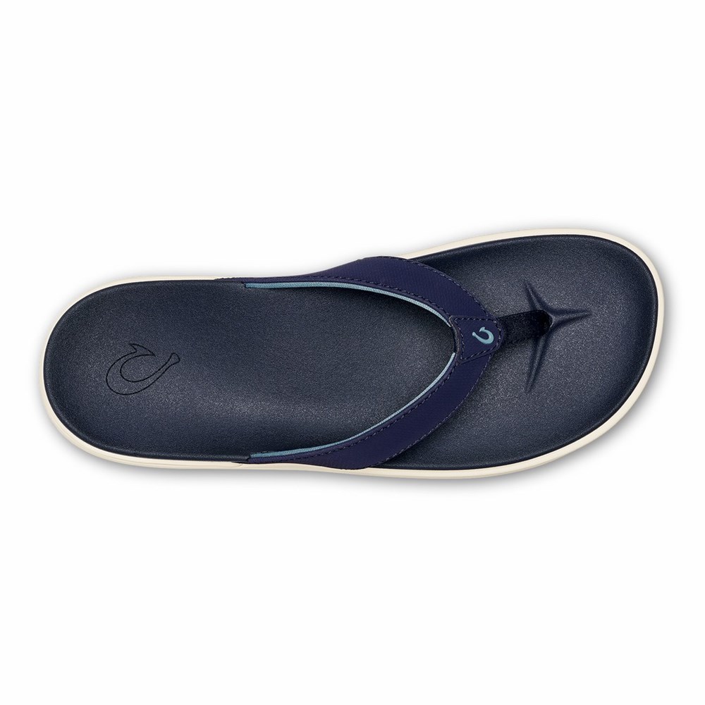 Blue OluKai Nu‘a Pi‘o Women's Sandals | 17924-LSJF