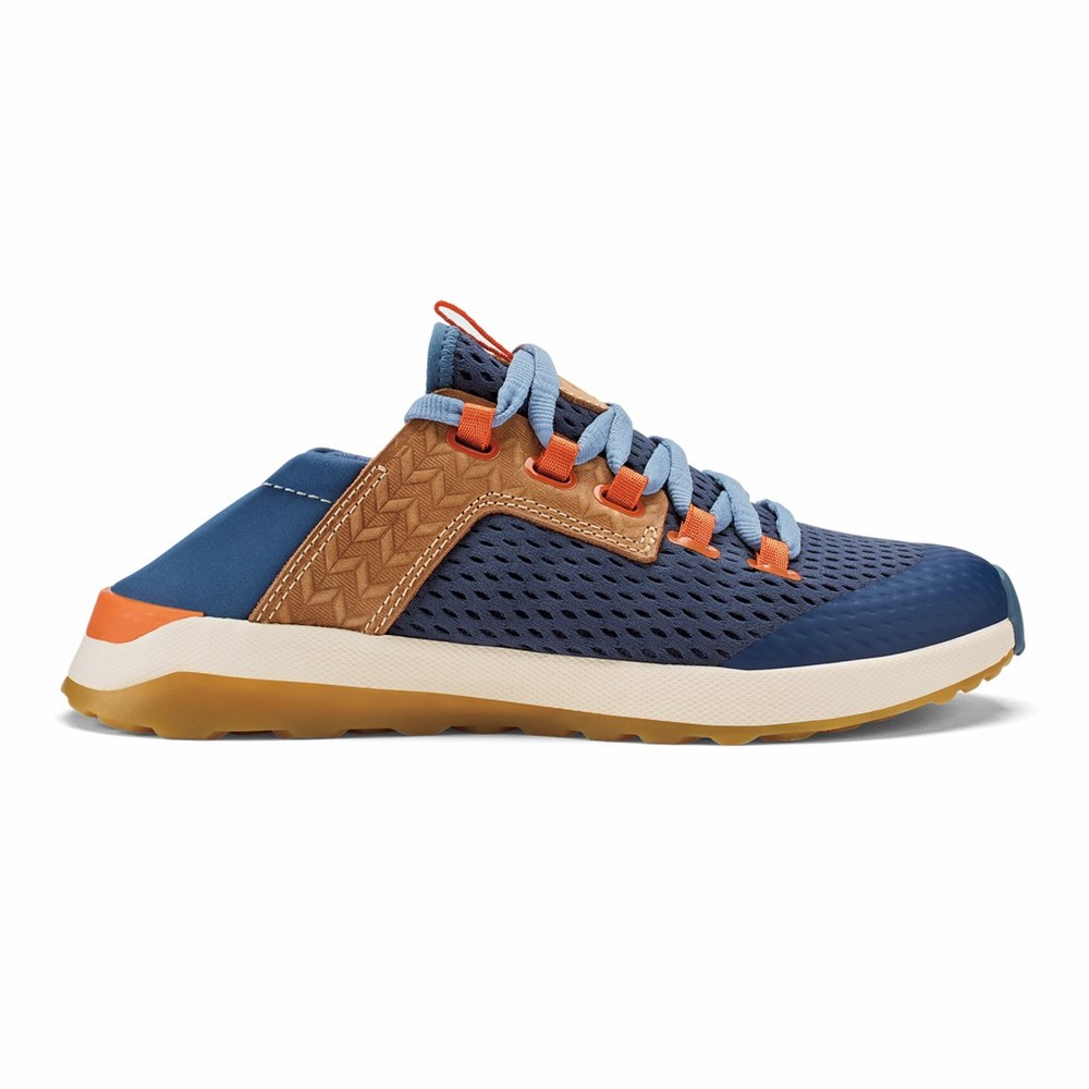 Blue OluKai Wailuku Women's Sneakers | 68547-CGOZ