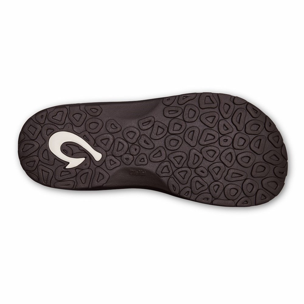 Brown / Dark OluKai ‘Ohana Men's Sandals | 82365-MCSY