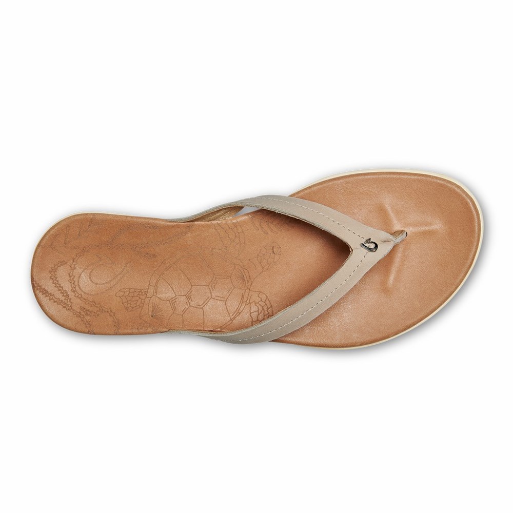 Brown OluKai Honu Women's Sandals | 47160-ZKBI