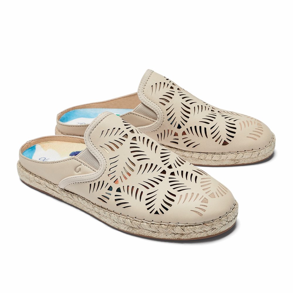 Brown OluKai Kaula ‘Olu ‘Ili Women's Sneakers | 46780-CZNT