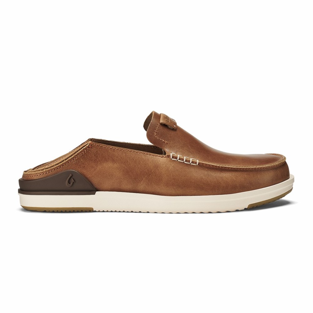 Brown OluKai Kākaha Men's Sneakers | 12086-XAFG