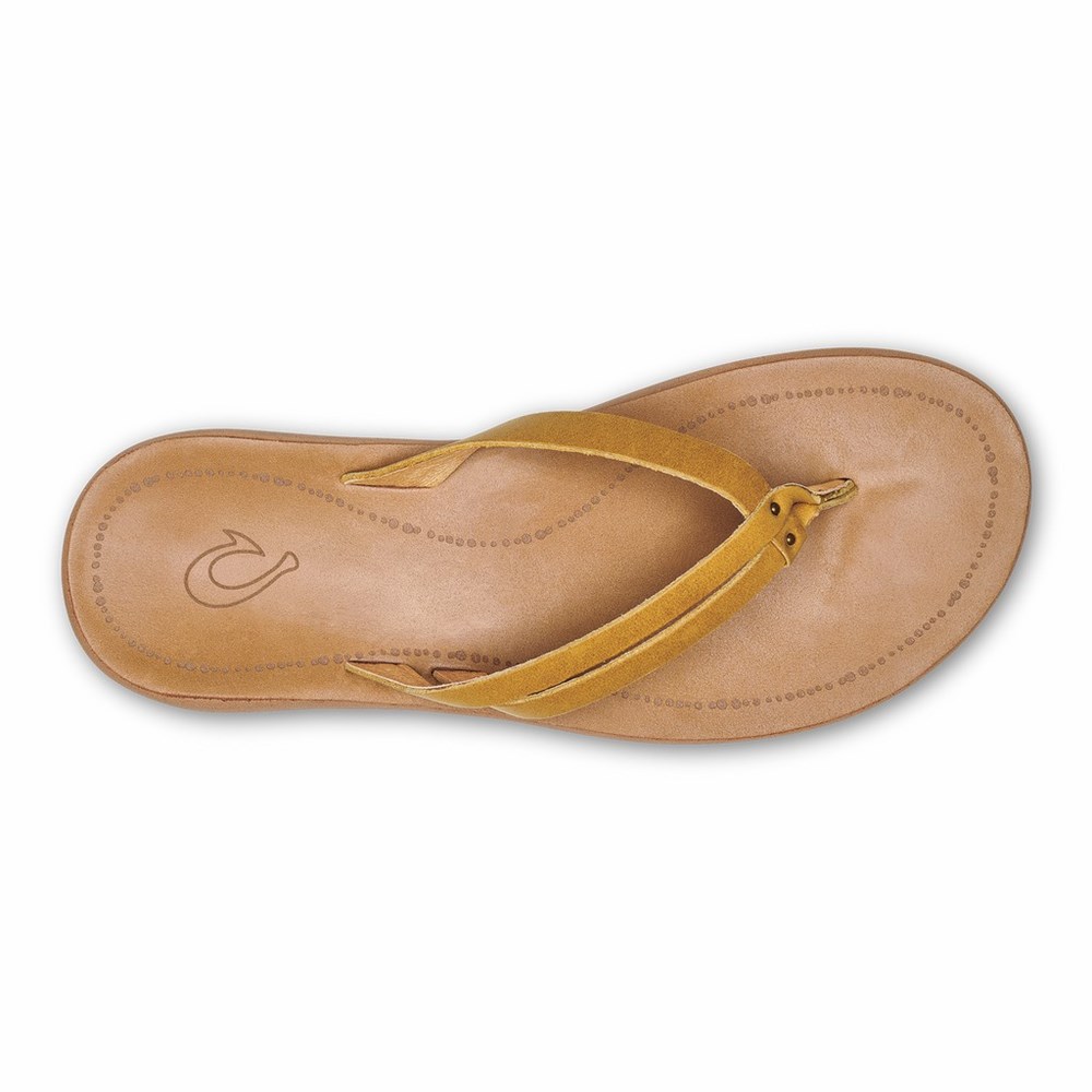 Brown OluKai Kāpehe Luana Women's Sandals | 71256-TMVY