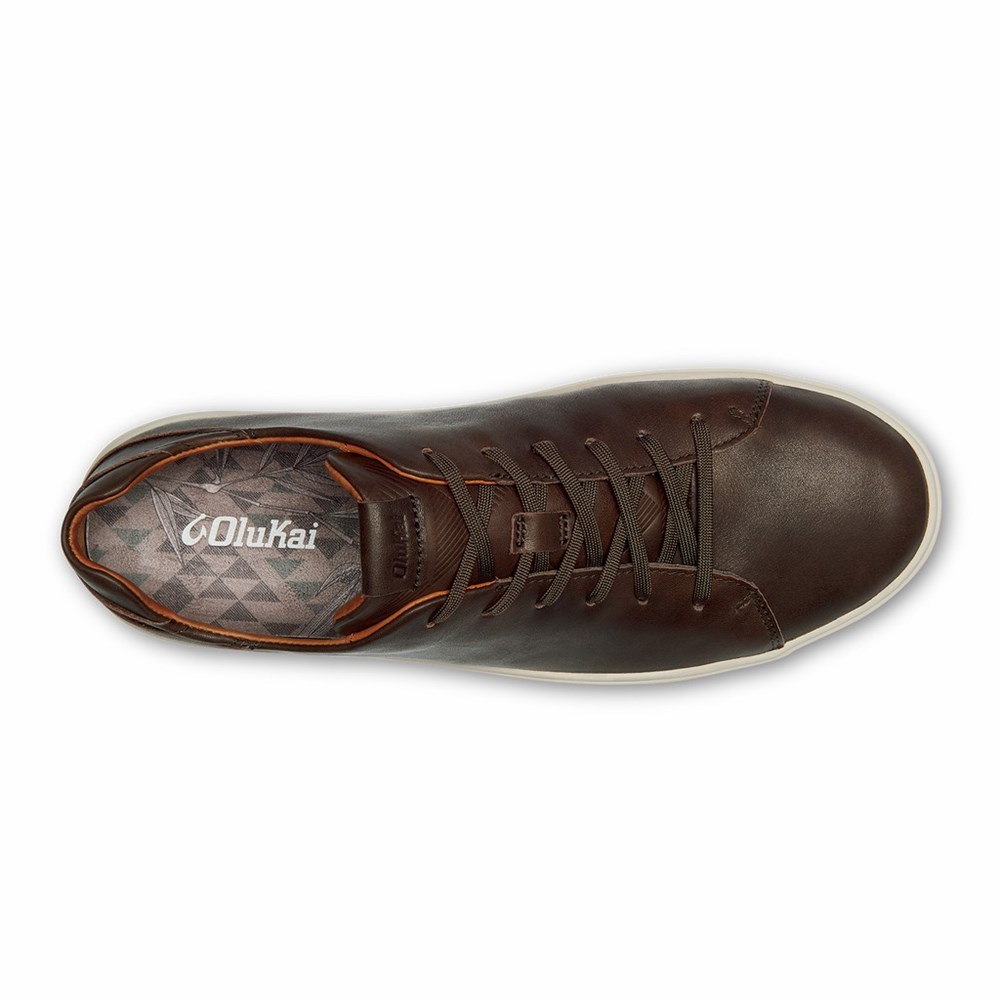 Brown OluKai Lae‘ahi Lī ‘Ili Men's Sneakers | 38504-EOLP