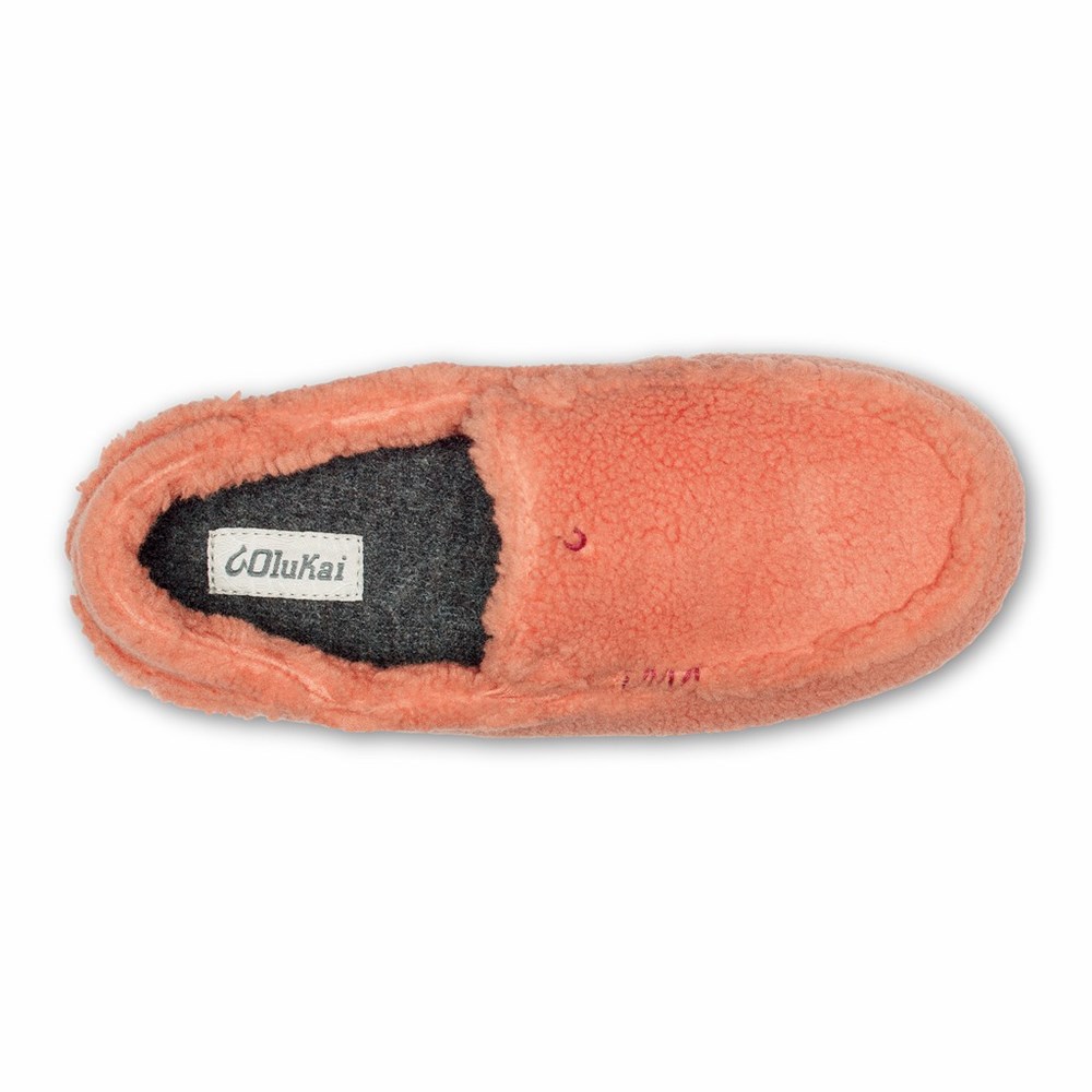 Brown OluKai Nohea Heu Slipper Women's Slippers | 27940-LOHG