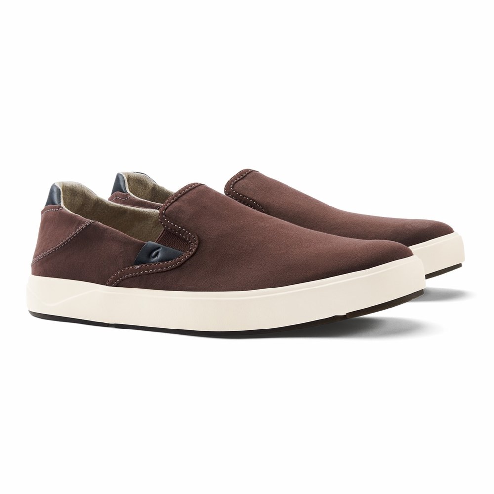 Coffee OluKai Lae‘ahi Men's Sneakers | 03519-TPEZ