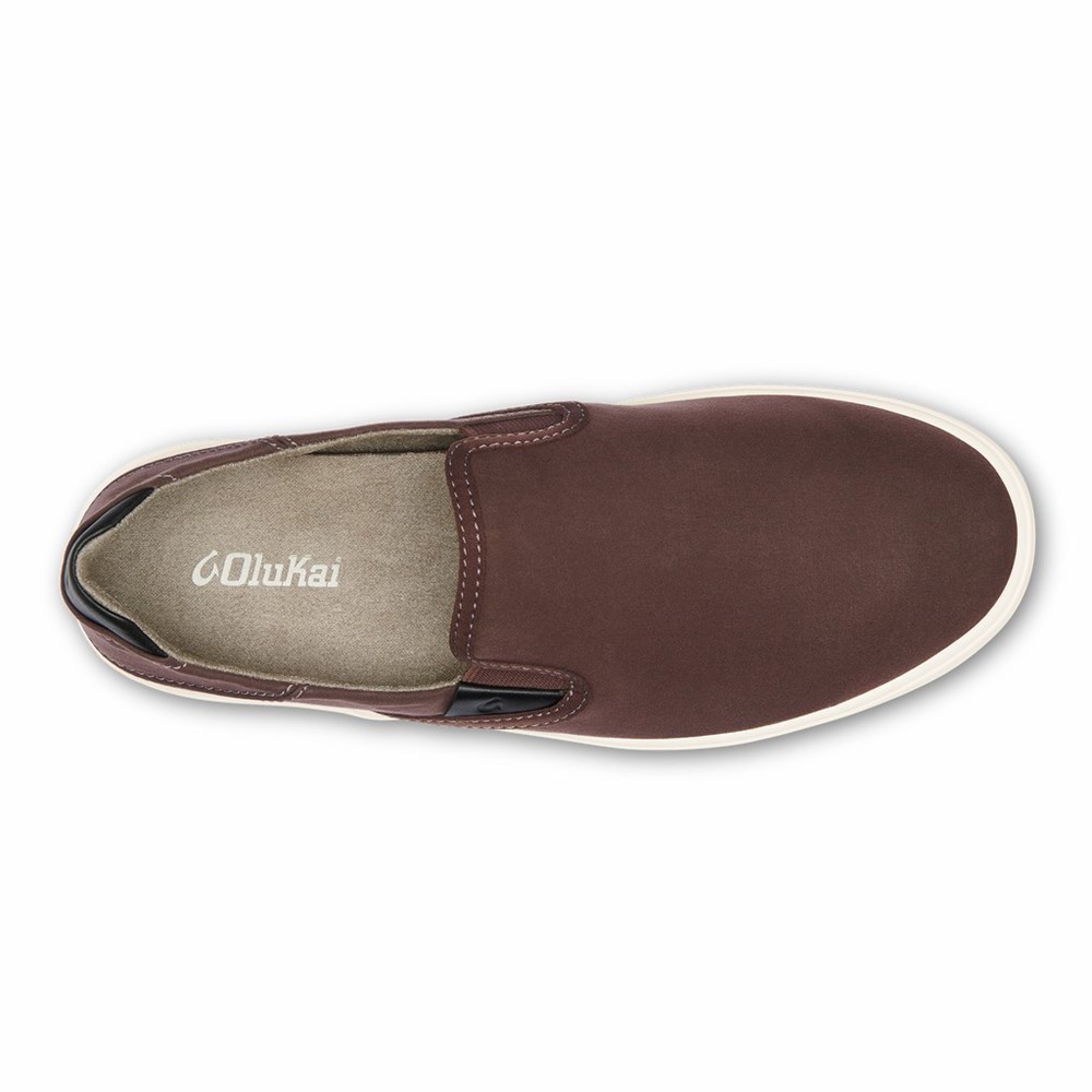 Coffee OluKai Lae‘ahi Men's Sneakers | 03519-TPEZ