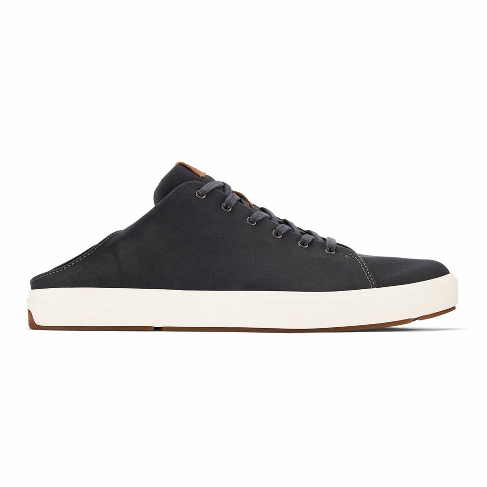 Dark Grey OluKai Lae‘ahi Lī Men's Sneakers | 25471-LDZF