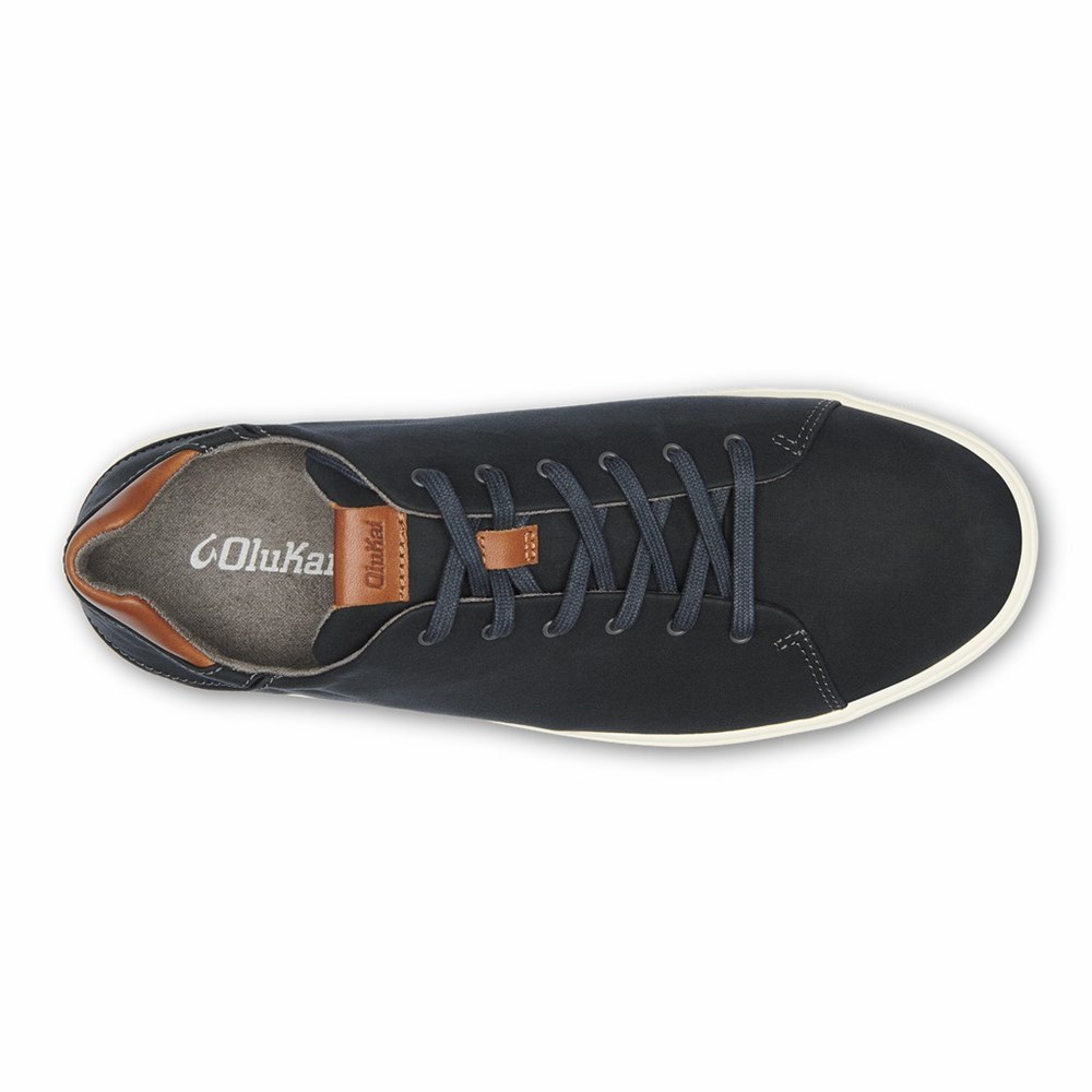 Dark Grey OluKai Lae‘ahi Lī Men's Sneakers | 25471-LDZF