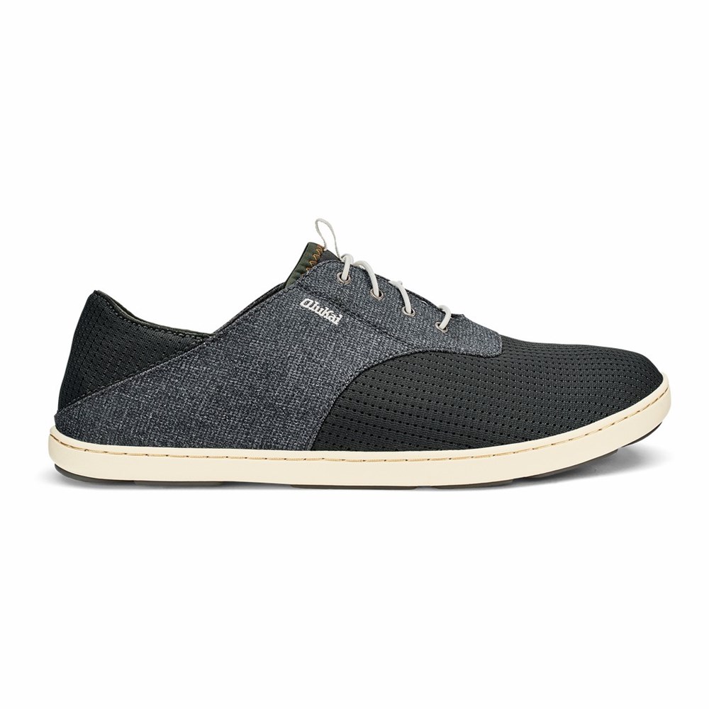 Dark Grey OluKai Nohea Moku Men\'s Sneakers | 37524-NXKP