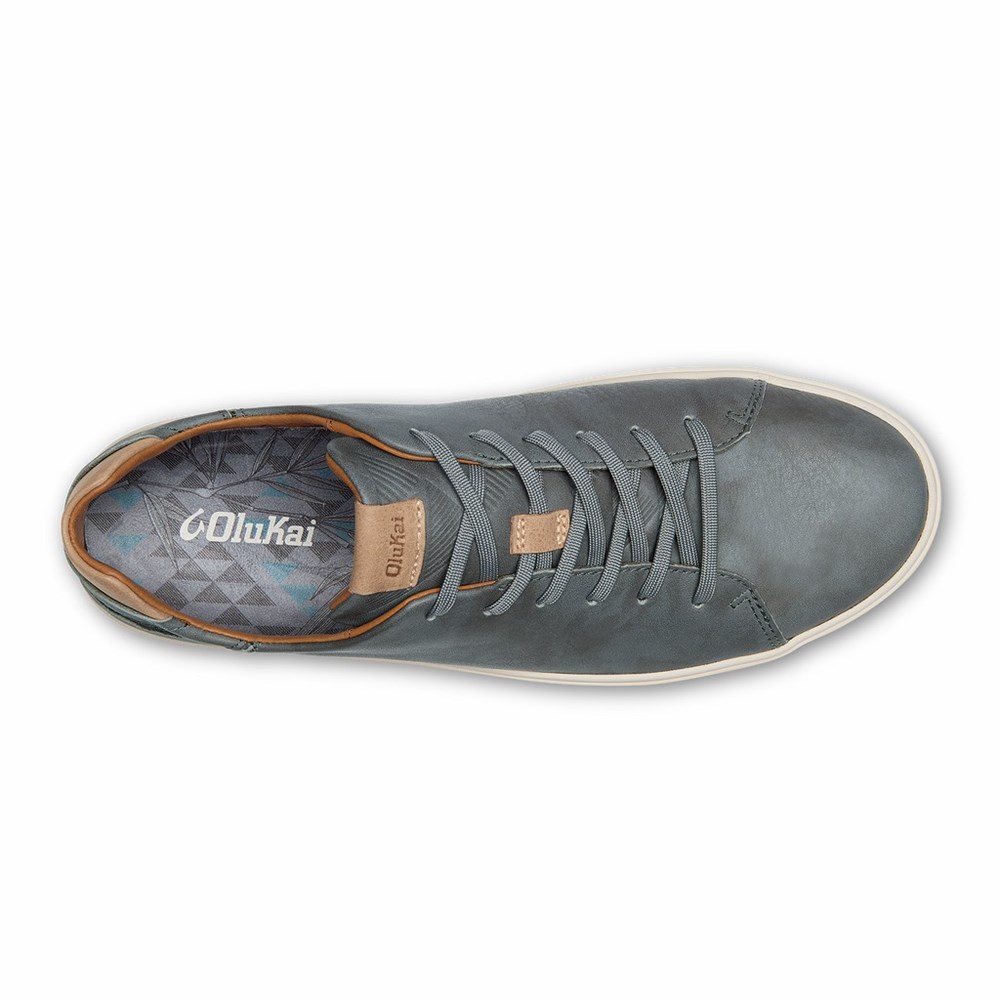 Grey OluKai Lae‘ahi Lī ‘Ili Men's Sneakers | 59470-HBDW