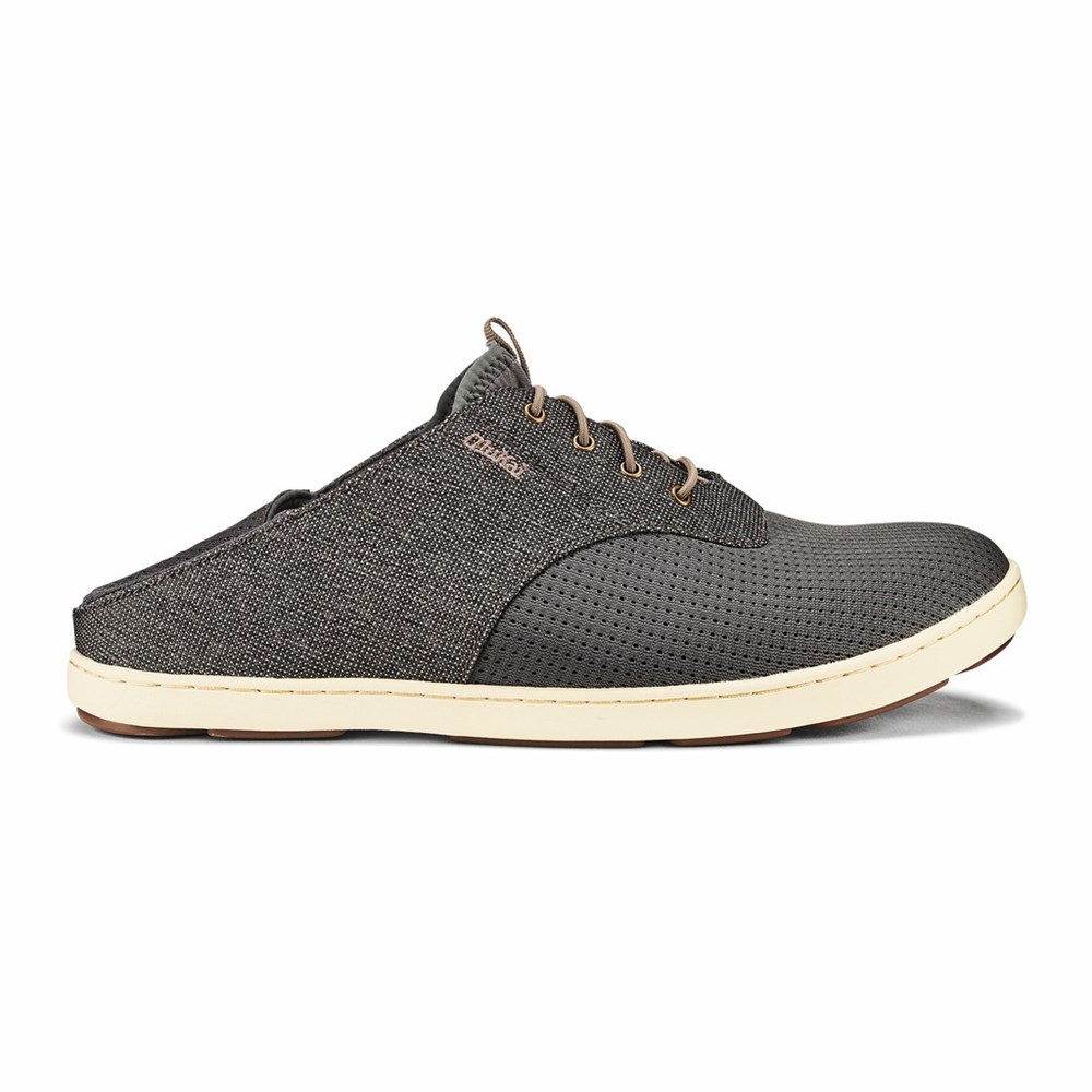 Grey OluKai Nohea Moku Men's Sneakers | 80145-JPHK