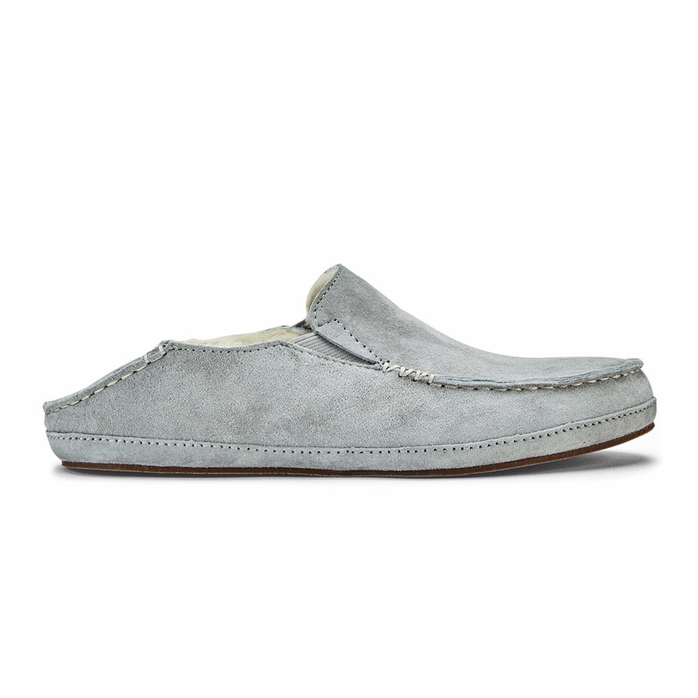 Grey OluKai Nohea Slipper Women's Slippers | 74596-MILP