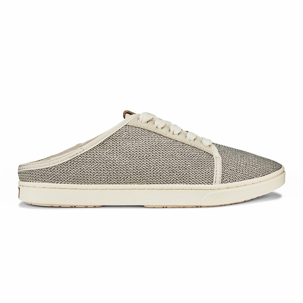 Grey OluKai Pehuea Lī Women's Sneakers | 73291-HSKO