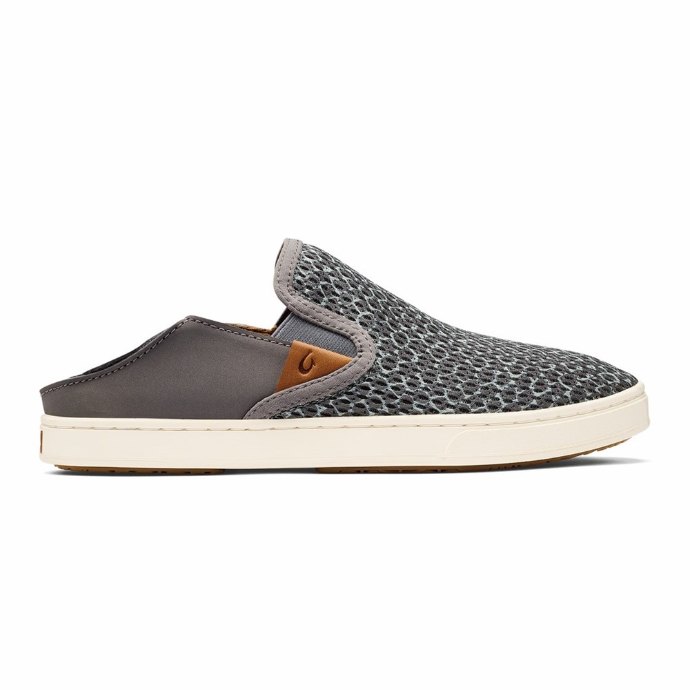 Grey OluKai Pehuea Pa‘i Women's Sneakers | 02346-BRYK