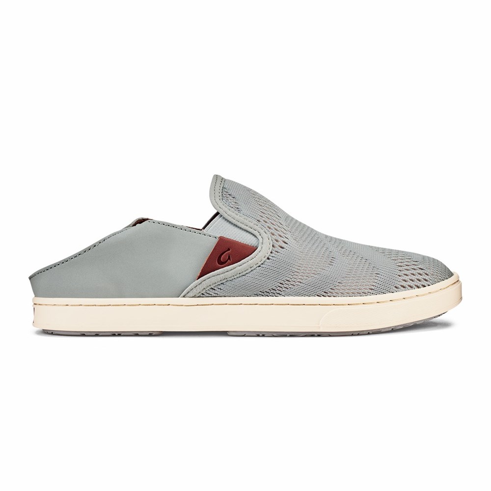 Grey OluKai Pehuea Women's Sneakers | 61479-RMBO