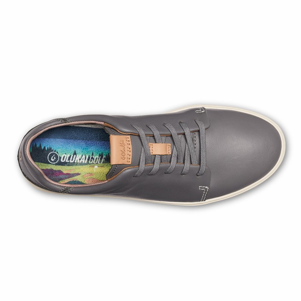 Grey OluKai Wailea Women's Golf Shoes | 17864-KSZG