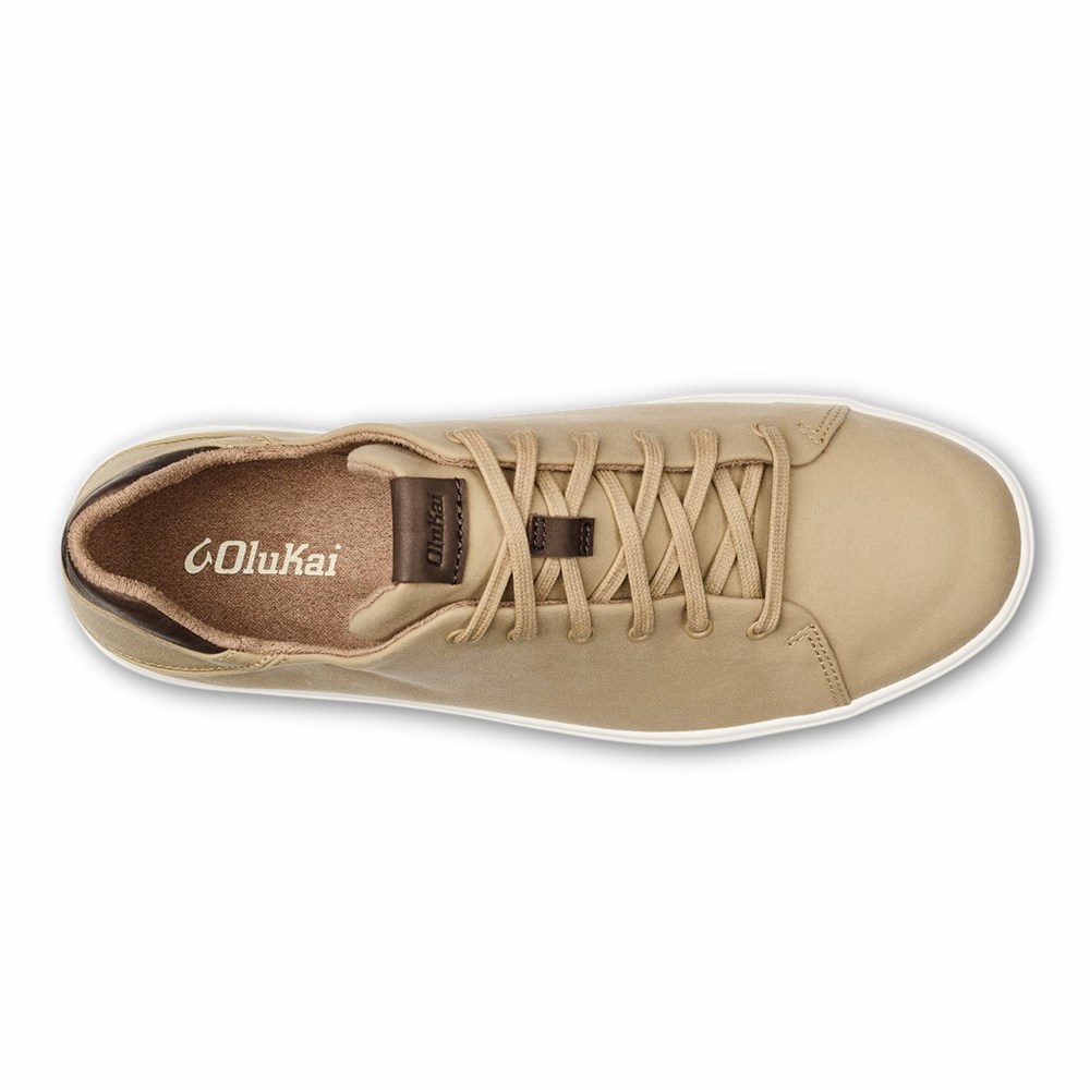 Khaki OluKai Lae‘ahi Lī Men's Sneakers | 04985-RCHN