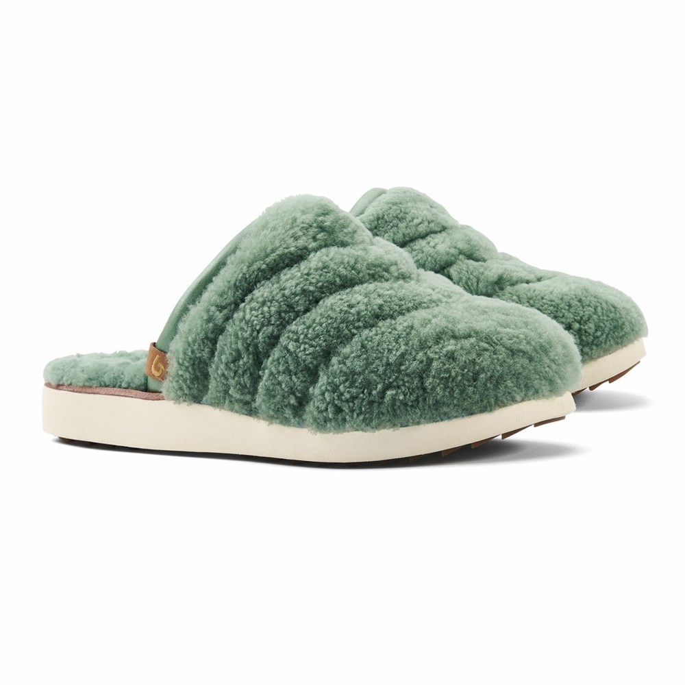 Olive OluKai Pūpū Mua Women's Slippers | 26475-TVKL