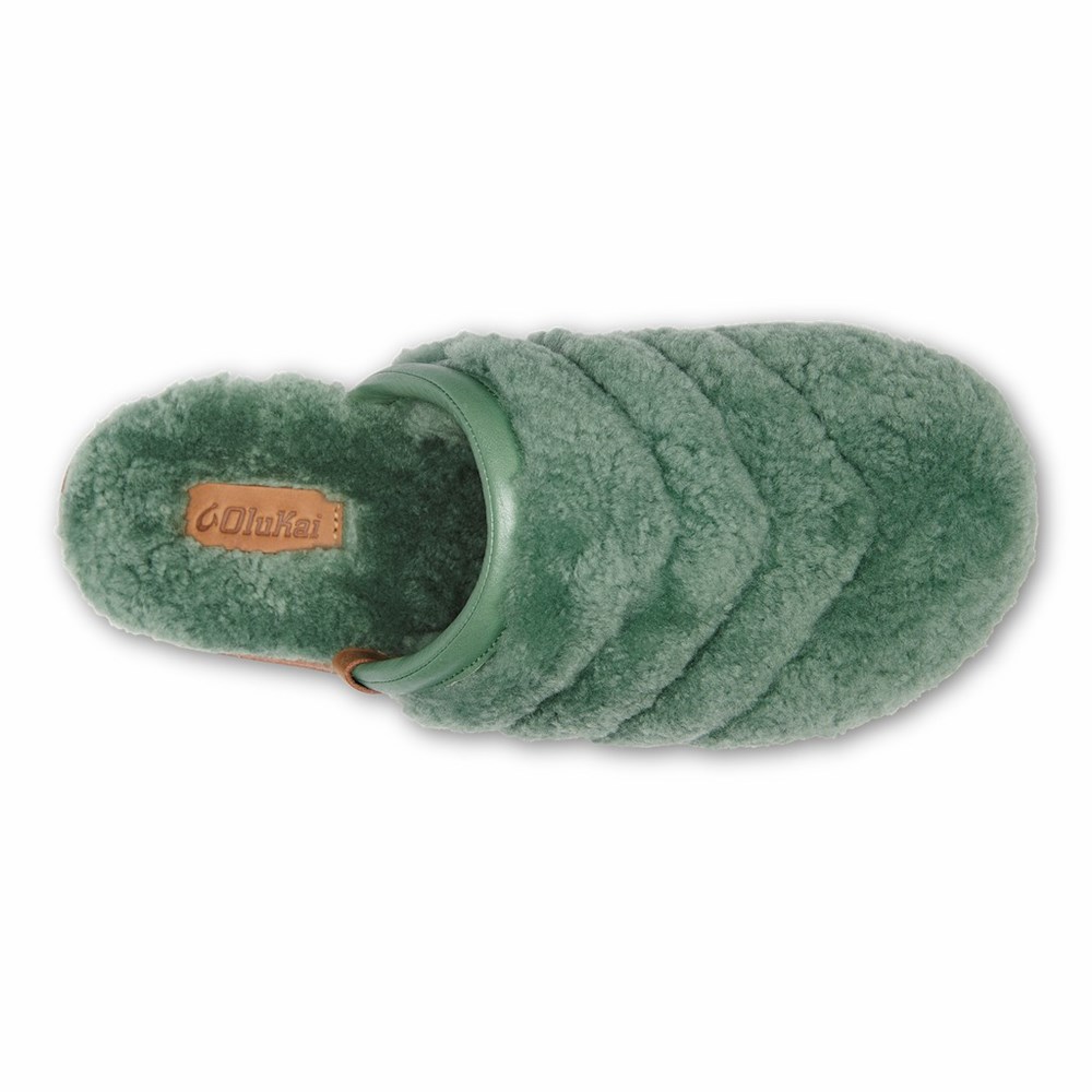 Olive OluKai Pūpū Mua Women's Slippers | 26475-TVKL