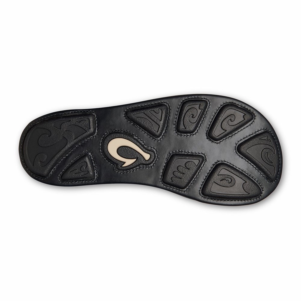 Orange OluKai Hiapo Men's Sandals | 76925-PCQZ